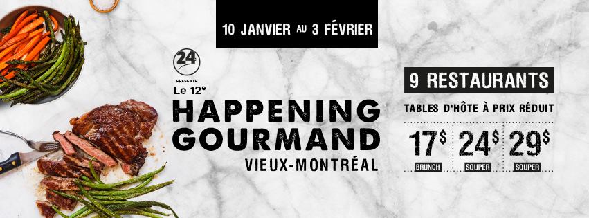 La 12e édition du Happening Gourmand