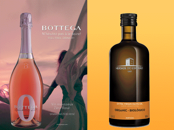 Nouveautés : Bottega Rosé (mousseux sans alcool) et l’huile d’olive bio d’Esporão